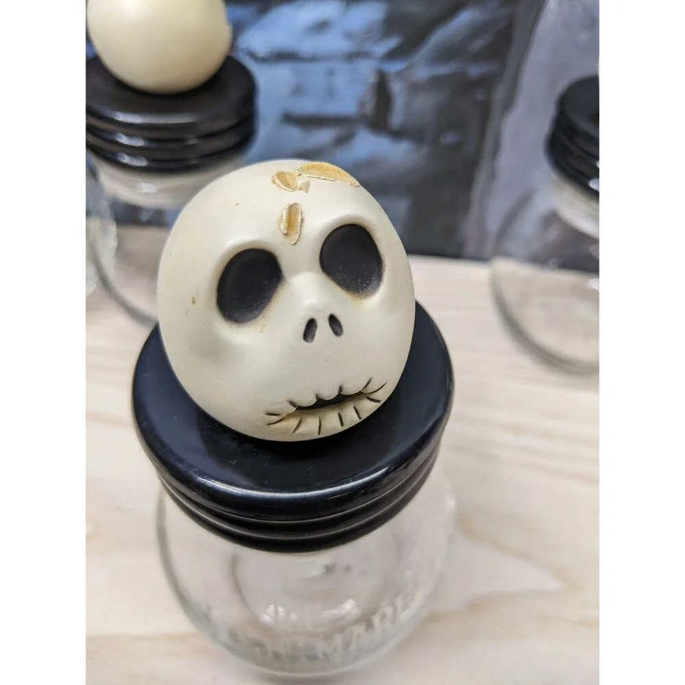NECA Disney Nightmare Before Christmas Jack7s Head Storage Jars 5pcs Set